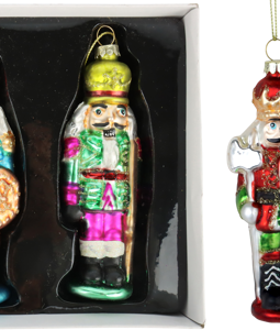 4703 GLASS JEWELRY NUSSKNACKER S/3